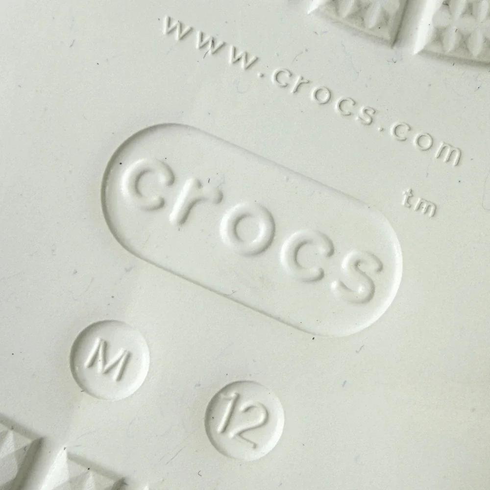 Crocs Crush Clog Mens M12 White Platform Chunky Comfort Sandals 207521